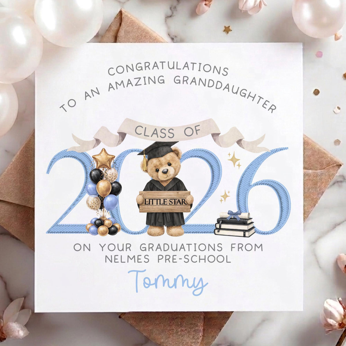 Graduation Teddy Nursery Graduate Card – Pre-School Leavers – photo 3