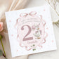 Pink Bow Goose 1st Birthday Card for Girls – photo 3