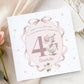 Pink Bow Goose 1st Birthday Card for Girls – photo 4