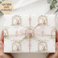 Girls bunny 2nd birthday wrapping paper