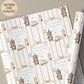 Boys teddy train 1st birthday wrapping paper