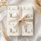 Boys teddy train 1st birthday wrapping paper