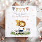Lion Footballer You're Roarsome 1st Birthday as My Daddy Card – Cotton and Twigg