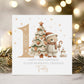 Teddy & Christmas Tree Baby's First Christmas Card 2026 for Baby Boy – photo 2