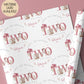 Girls pink cowgirl 2nd birthday wrapping paper