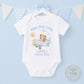 Blue Teddy Aeroplane Holiday T-shirt