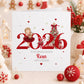 Red Ballerina 2026 Christmas Card for Girls – Cotton and Twigg
