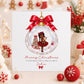 Red Ballerina Bauble Christmas Card for Girls – photo 6