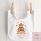 Highland Cow 'The Cutest Pumpkin In The Patch' – Personalised Halloween Sleepsuit, Vest, Bib & T-Shirt
