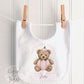 Pink Pumpkin Bear Halloween Sleepsuit