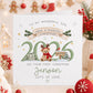 Blue Teddy North Pole 2026 Baby's First Christmas Card for Baby Boy – photo 3