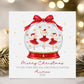 Red Ballerina Mice Snow Globe Christmas Card for Girls – Cotton and Twigg