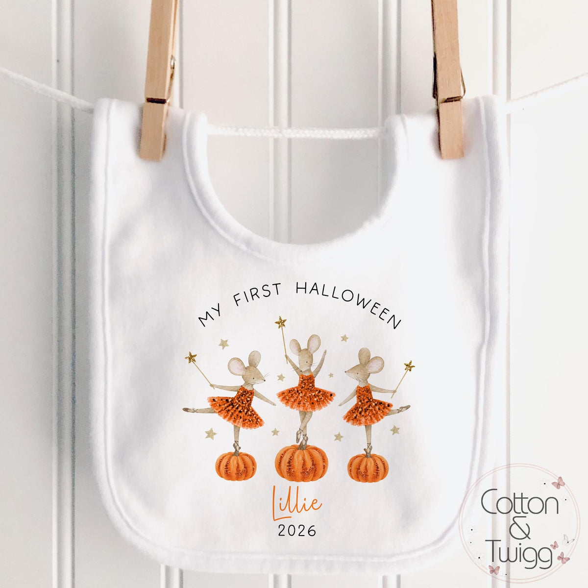 Pumpkin Mouse Ballerina Halloween Sleepsuit