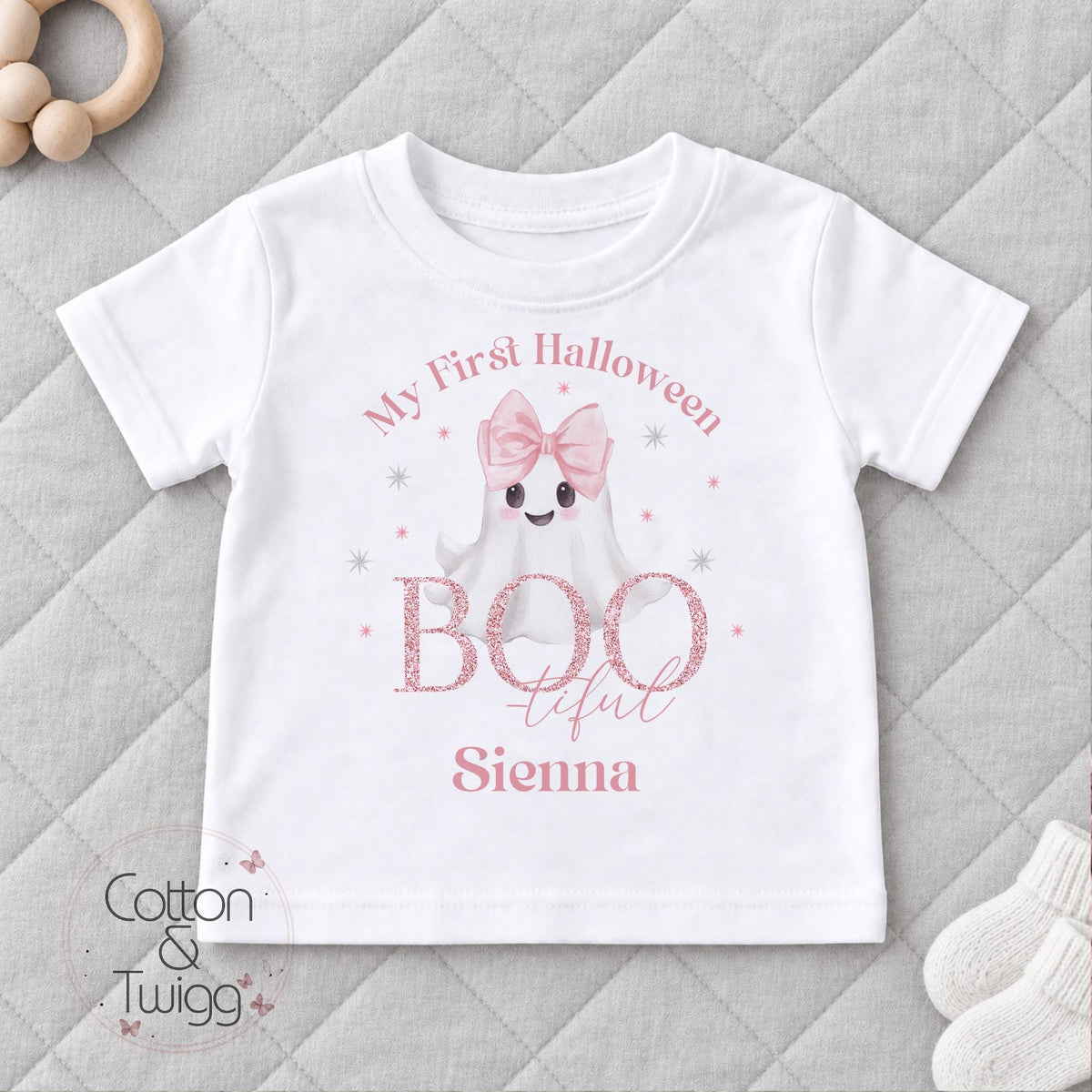 Pink Boo Ghost Halloween Vest