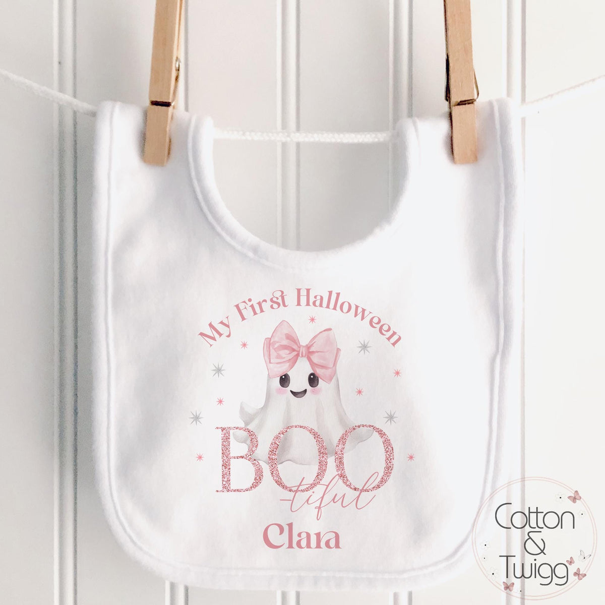 Pink Boo Ghost Halloween Vest