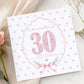 Pink Floral Numbers & Bow 21st Birthday Card – photo 4
