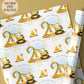 Kids yellow digger 1st birthday wrapping paper
