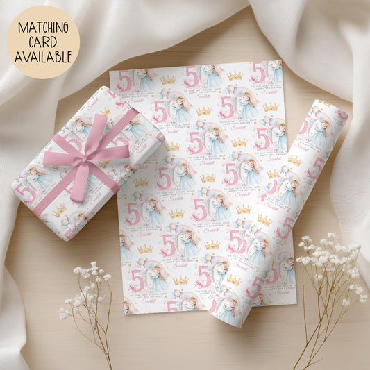 Kids unicorn birthday wrapping paper