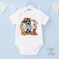 Blue Cowboy Number One First Rodeo Personalised Birthday Outfit