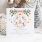 Ballerina Mice Bauble Baby's First Christmas Card 2026 for Baby Girl – Cotton and Twigg