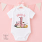 Pink Tractor & Farm Animals Personalised Birthday Outfit, Any Age