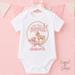 Pink Pony Cowgirl My First Rodeo Personalised Birthday Outfit