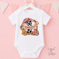Pink Cow Print Number One First Rodeo Personalised Birthday Outfit