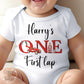 Red Racing Car ONE First Lap Personalised 1st Birthday Outfit