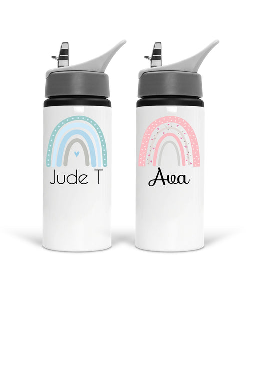 Personalised Rainbow Water Bottle