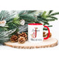 Personalised Christmas Mug, Initial Cup, Christmas Eve Hot Chocolate Mug For Girls And Boys, Snowman Hamper Item
