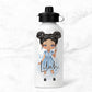 Personalised Girls Back To School Water Bottle