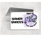 Personalised Gamer Gift, Gaming Treat Tin, Gaming Snack Box