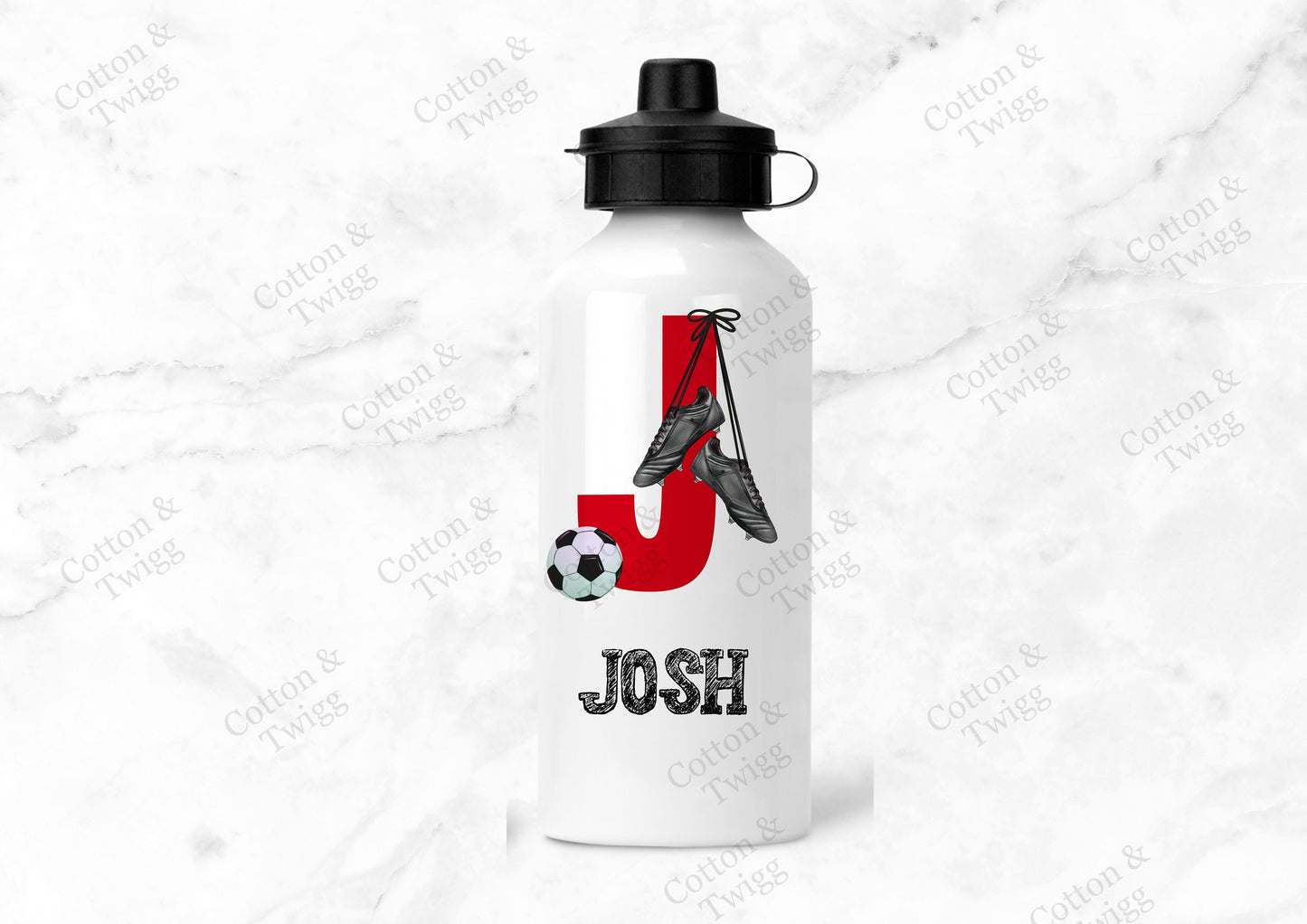 Personalised Football Water Bottle