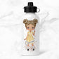 Personalised Girls Back To School Water Bottle