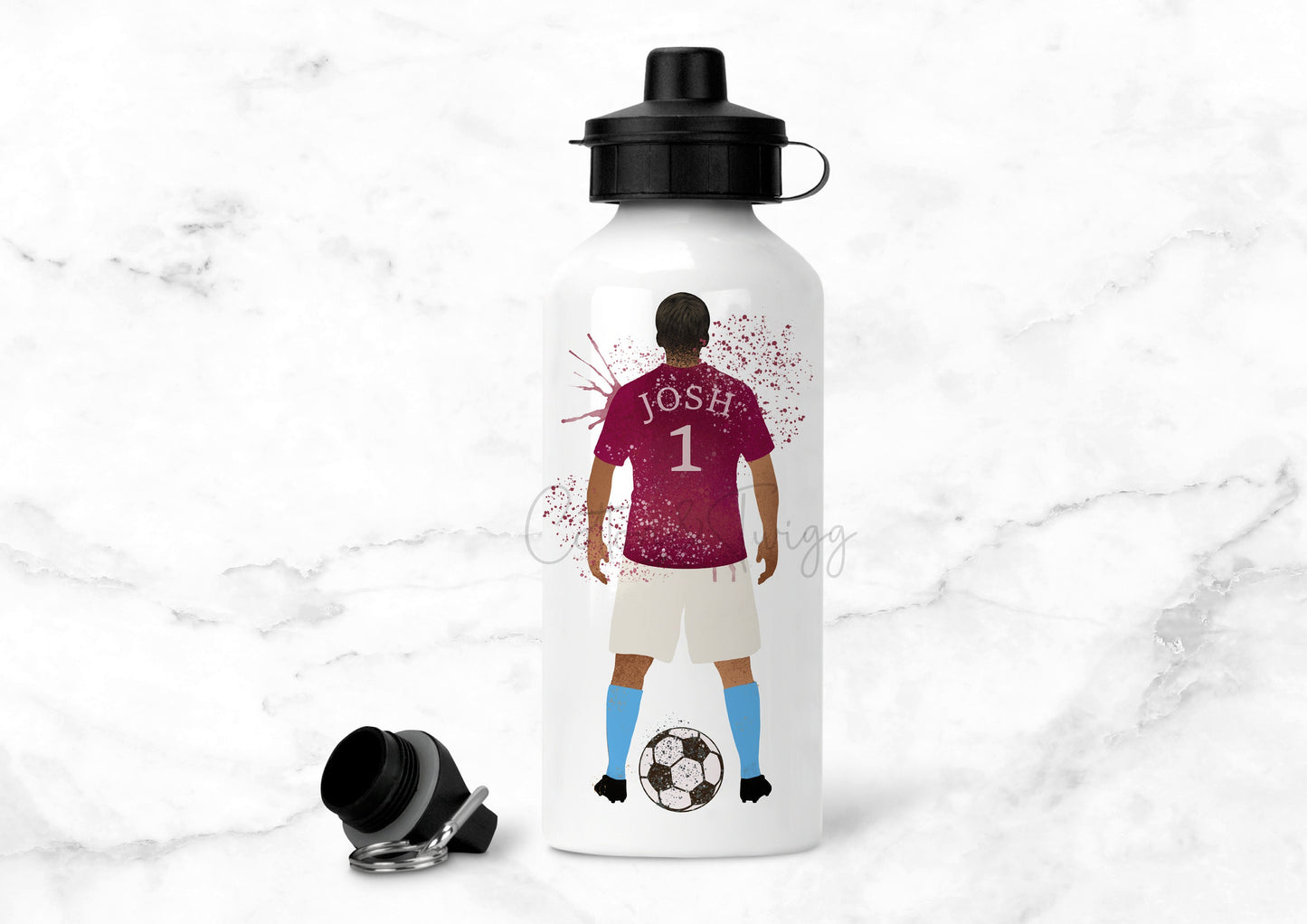 Personalised Football Water Bottle