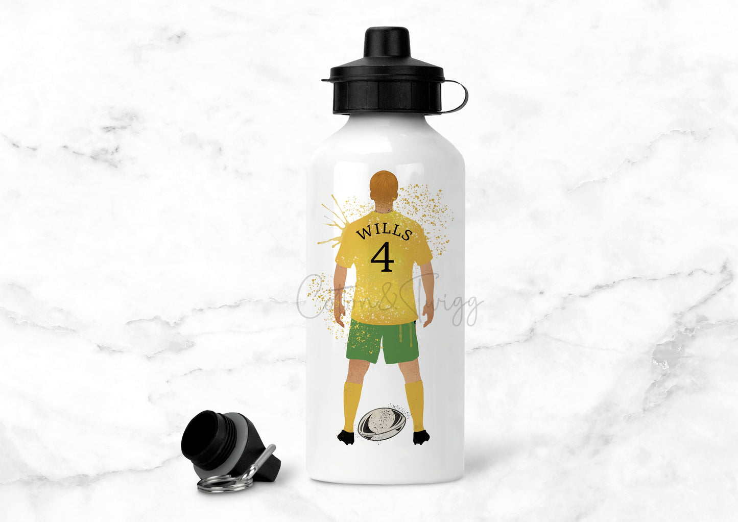 Personalised Football Water Bottle