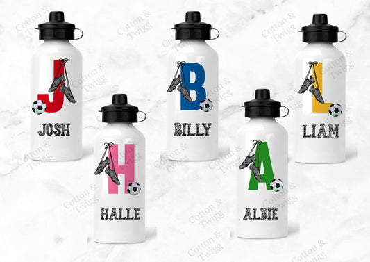 Personalised Football Water Bottle