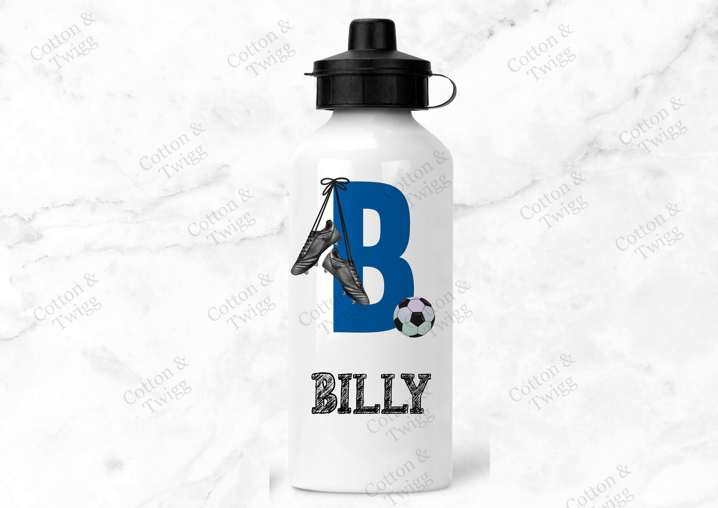 Personalised Football Water Bottle