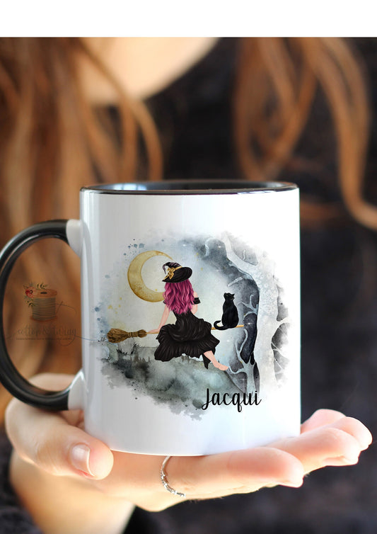 Personalised Witch Mug | Halloween Coffee Cup | Witchy Vibes | Best Witches | Halloween Gift For Her | Halloween Home Decor | Halloween UK