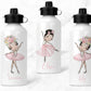 Personalised Girls Ballerina Water Bottle