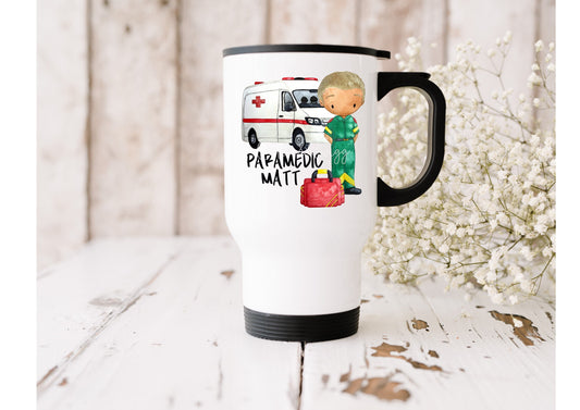 Paramedic Travel Mug, Medic Gift, First Response Gift, Personalised Frontline Worker Gift, Worlds Best Paramedic, Paramedic birthday