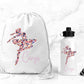 Personalised Ballet Water Bottle & Gym Bag, Ballerina Gift, Personalised PE bag, School, PE, Swim Drawstring Bag, Ballet Gift, Present