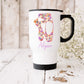 Personalised Ballerina Travel Mug, Ballet Gift for Her, Ballet Pointe Coffee Mug, Ballet Insulated Stainless Steel Mug. Ballet Teacher Gift