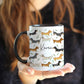 Personalised Daschund Mug, Sausage Dog Coffee, Tea Cup, Sausage Dog gift, Dog Lover Present, Animal Lovers Gift