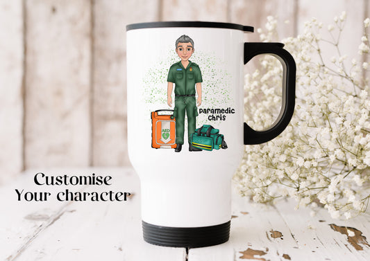 Paramedic Travel Mug, Medic Gift, First Response Gift, Personalised Frontline Worker Gift, Worlds Best Paramedic, Paramedic birthday