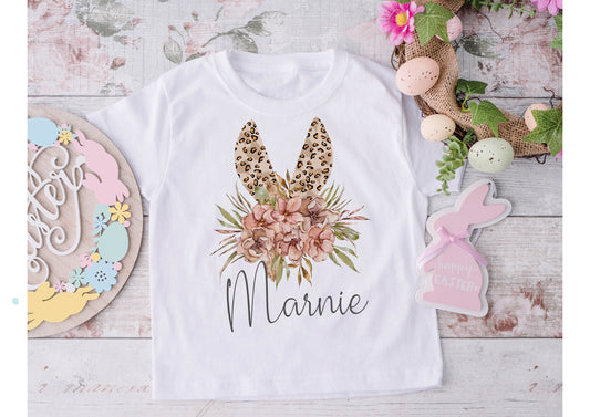 Kids Easter T-Shirt, Personalised Children's Easter T-shirt, Easter Bunny T Shirt, Personalised Easter Gift