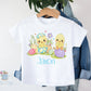 Kids Easter T-Shirt, Personalised Children's Easter T-shirt, Easter Bunny T Shirt, Personalised Easter Gift, Girls & Boys Easter T-shirt