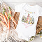 First Easter Sleepsuit and Bodysuit Vest & Bib, My Little Rabbit First Easter Romper Suit, Baby Girls 1st Easter Babygrow, Pink Easter Bunny