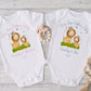 First Fathers Day Sleepsuit, Our First Father's Day Romper Suit, Baby Boy's 1st Fatherss Day Outfit, Fathers Day Gift, Personalised Babygrow