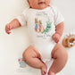 Personalised First Fathers Day Sleepsuit, Our First Father's Day Bunny Romper Suit, Baby Boy's 1st Father's Day Outfit, Fathers Day Gift